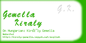 gemella kiraly business card